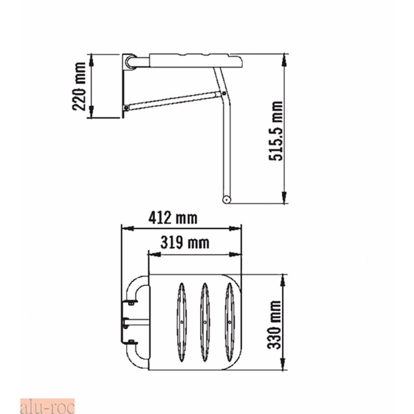 Asiento para duchas y vestidores