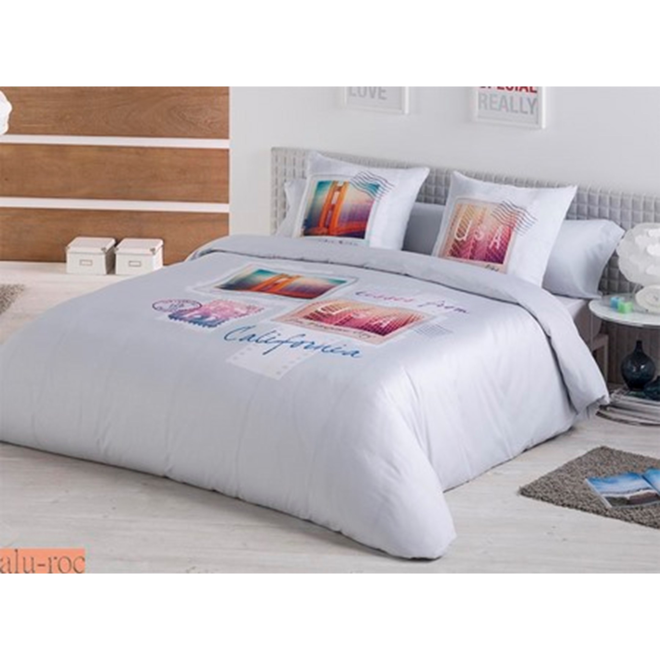 Decoración textil moderna para jóvenes con ropa de cama de calidad