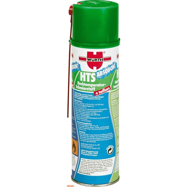 Spray lubricante grasa liquida Würth con FTFE Teflón