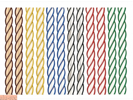 Cortinas de tiras de espirales blancas combinadas con colores