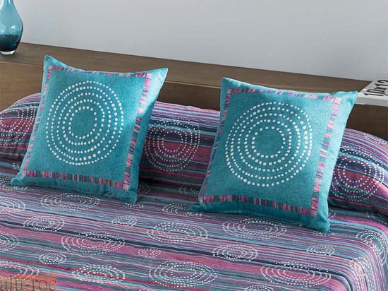 Ropa de cama de vivos colores para decoraciones de inspiración jóven